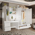 Armoire, Solution de rangement, Penderie modulable, Coiffeuse avec miroir