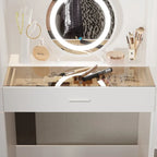 Armoire, Solution de rangement, Penderie modulable, Coiffeuse avec miroir