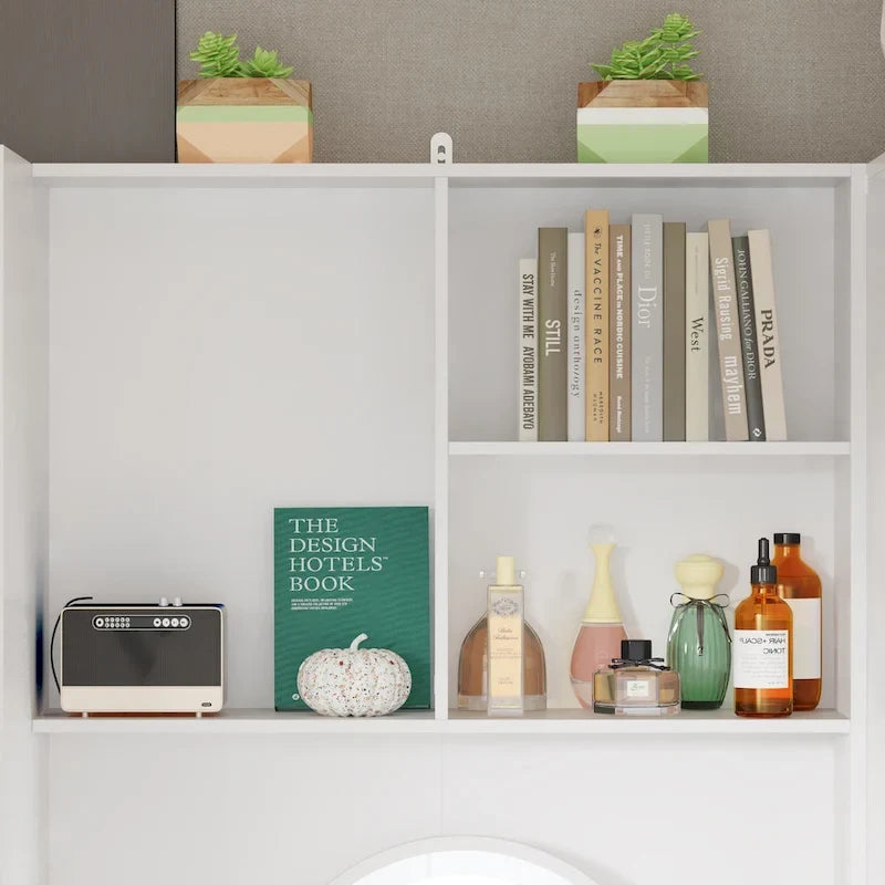 Armoire, Solution de rangement, Penderie modulable, Coiffeuse avec miroir