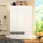 Armoire, Solution de rangement, Penderie modulable, Coiffeuse avec miroir