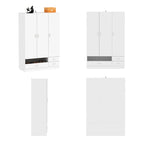Armoire, Solution de rangement, Penderie modulable, Coiffeuse avec miroir