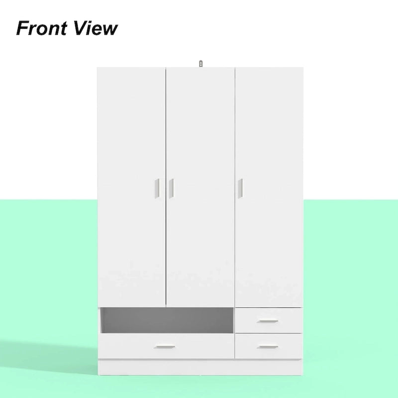 Armoire, Solution de rangement, Penderie modulable, Coiffeuse avec miroir