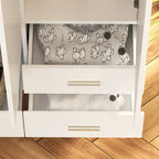 Armoire, Solution de rangement, Penderie modulable, Coiffeuse avec miroir