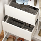Armoire, Solution de rangement, Penderie modulable, Coiffeuse avec miroir