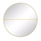 Miroir mural, 39 pouces/42 pouces circulaire, décor de maison, miroir encadré en métal style ferme, miroirs de courtoisie ronds