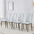 Ensemble de 5 chaises de salle à manger avec table rectangulaire