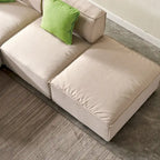Canapé modulable en tissu (beige)