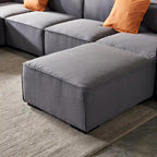 Canapé modulable en tissu (beige)