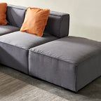 Canapé modulable en tissu (beige)