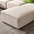 Canapé modulable en tissu (beige)