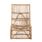 Fauteuil en rotin naturel de style bohème moderne Genera