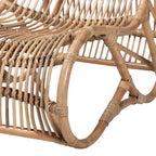Fauteuil en rotin naturel de style bohème moderne Genera