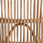 Fauteuil en rotin naturel de style bohème moderne Genera