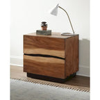 Ensemble de chambre à coucher Tolt River Smokey Walnut de 6 pièces avec rangement