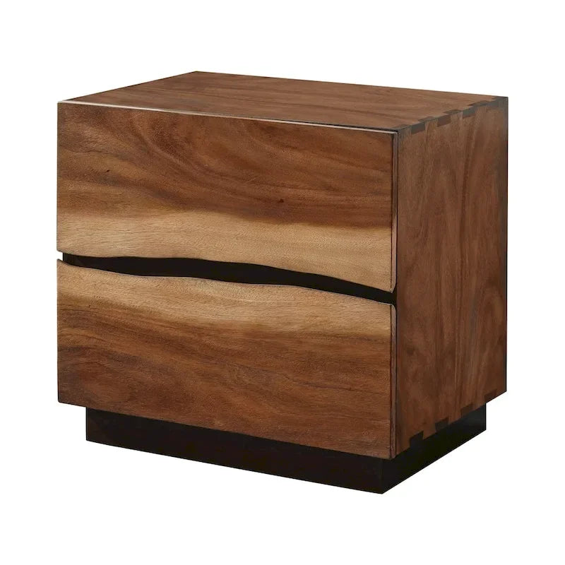Ensemble de chambre à coucher Tolt River Smokey Walnut de 6 pièces avec rangement