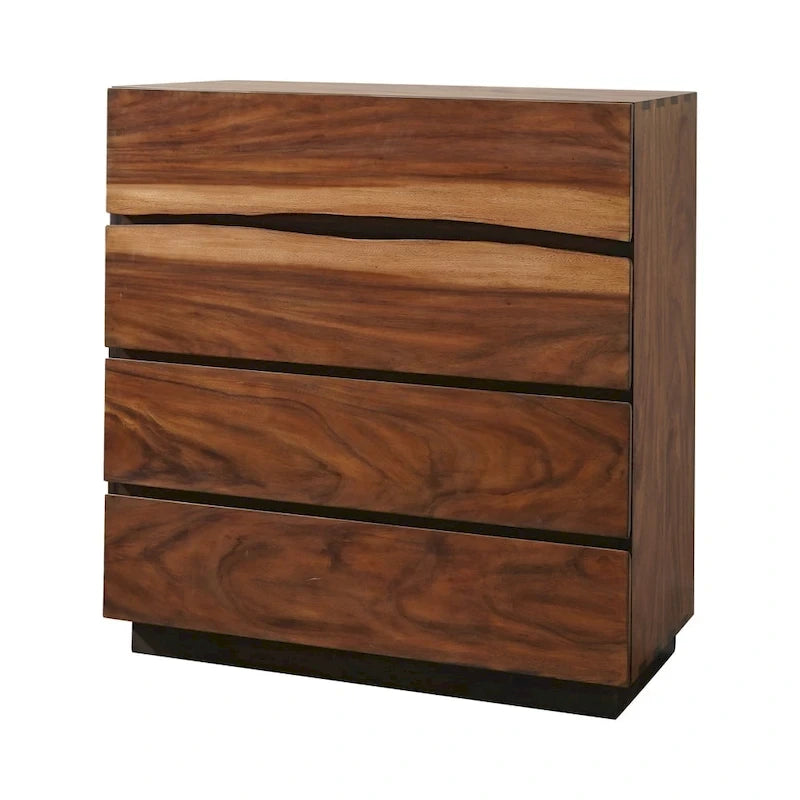 Ensemble de chambre à coucher Tolt River Smokey Walnut de 6 pièces avec rangement