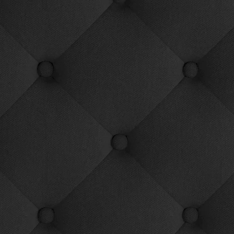 Lit plateforme capitonné à tête de lit arquée