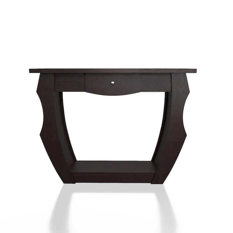 Table console à 1 tiroir en noyer contemporain Caveline de 39 pouces par Furniture of America