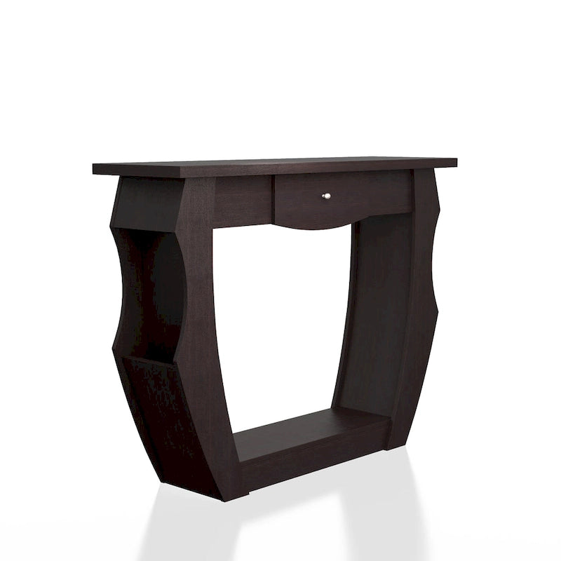 Table console à 1 tiroir en noyer contemporain Caveline de 39 pouces par Furniture of America