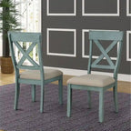 Ensemble de salle à manger 5 pièces Prato de Roundhill Furniture avec chaises à dossier croisé