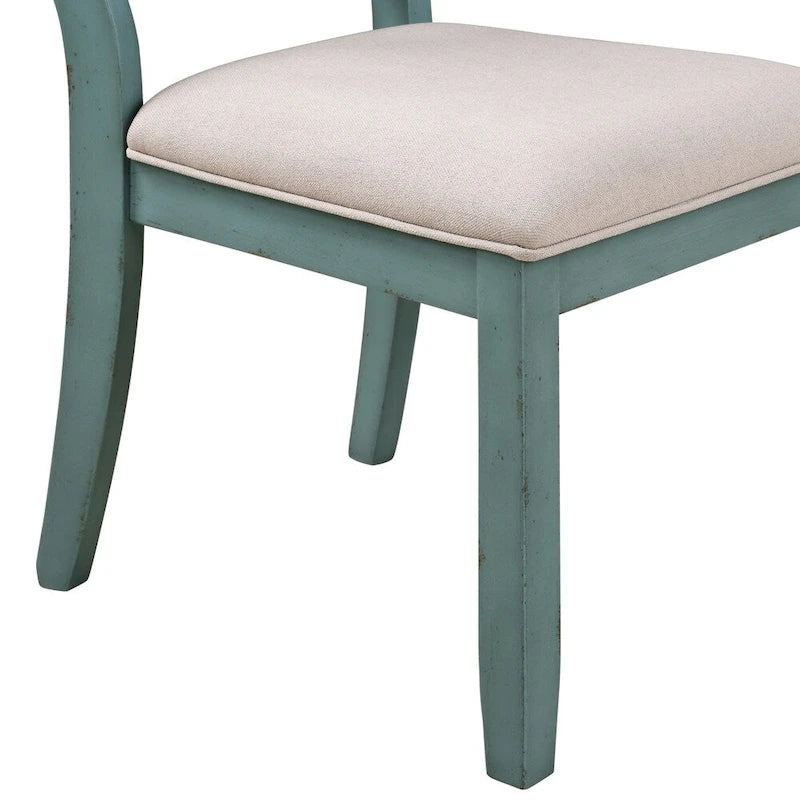 Ensemble de salle à manger 5 pièces Prato de Roundhill Furniture avec chaises à dossier croisé