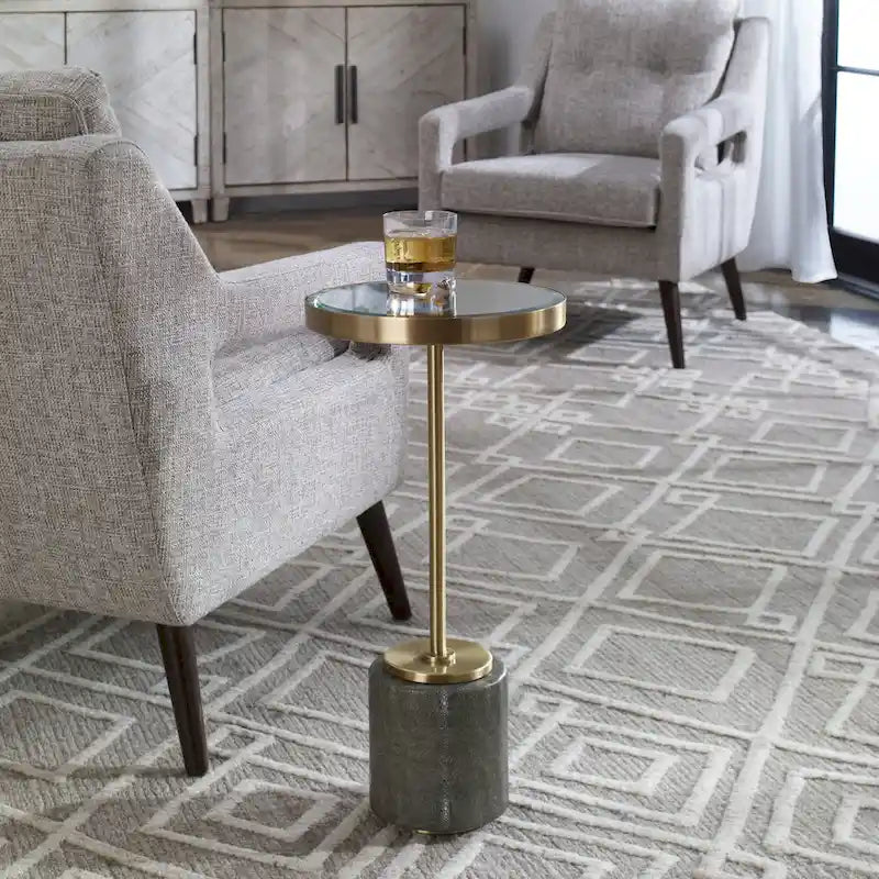Table d'appoint miroir Laurier Uttermost