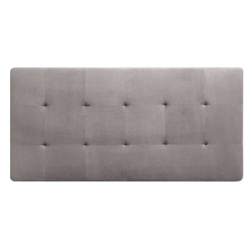Pouf ottoman Derek en velours surdimensionné