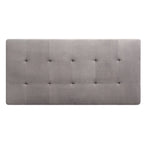 Pouf ottoman Derek en velours surdimensionné