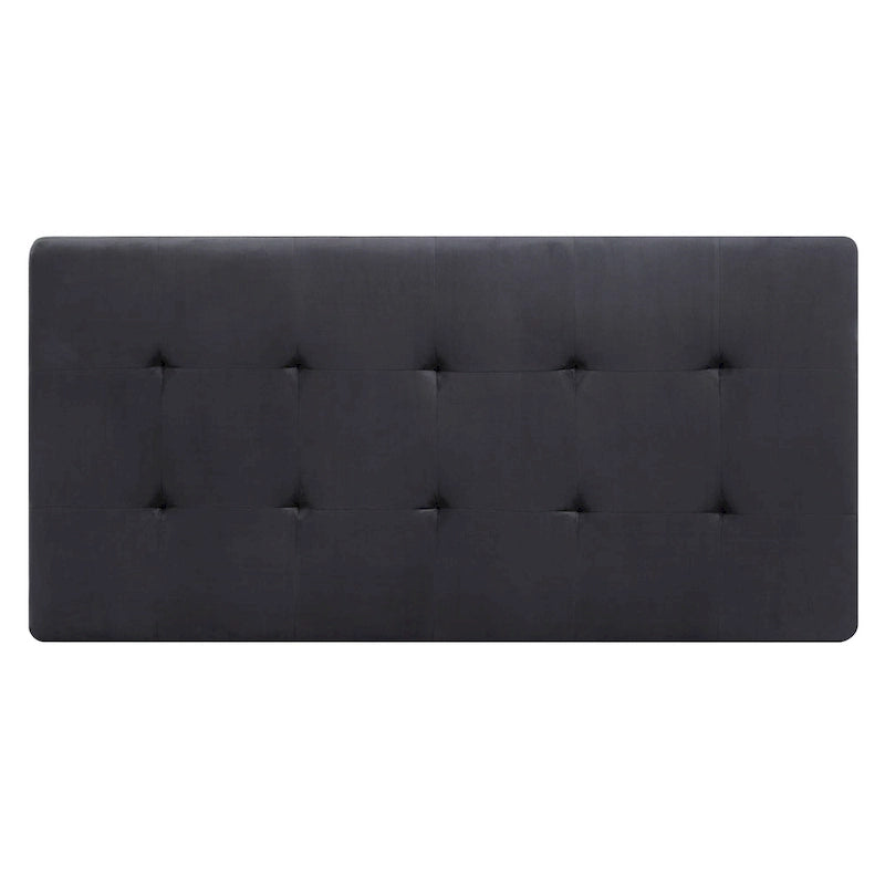 Pouf ottoman Derek en velours surdimensionné