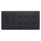 Pouf ottoman Derek en velours surdimensionné