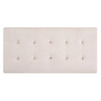 Pouf ottoman Derek en velours surdimensionné
