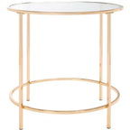 Kolby Round Side Table - ACC8004A - Polished Gold - Safavieh