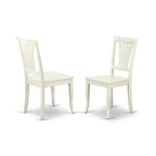 East West Furniture Ensemble de meubles de salle à manger - une table de cuisine ovale et des chaises de salle à manger en bois, blanc lin (option de pièces)