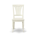 East West Furniture Ensemble de meubles de salle à manger - une table de cuisine ovale et des chaises de salle à manger en bois, blanc lin (option de pièces)