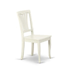 East West Furniture Ensemble de meubles de salle à manger - une table de cuisine ovale et des chaises de salle à manger en bois, blanc lin (option de pièces)