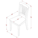 East West Furniture Ensemble de meubles de salle à manger - une table de cuisine ovale et des chaises de salle à manger en bois, blanc lin (option de pièces)