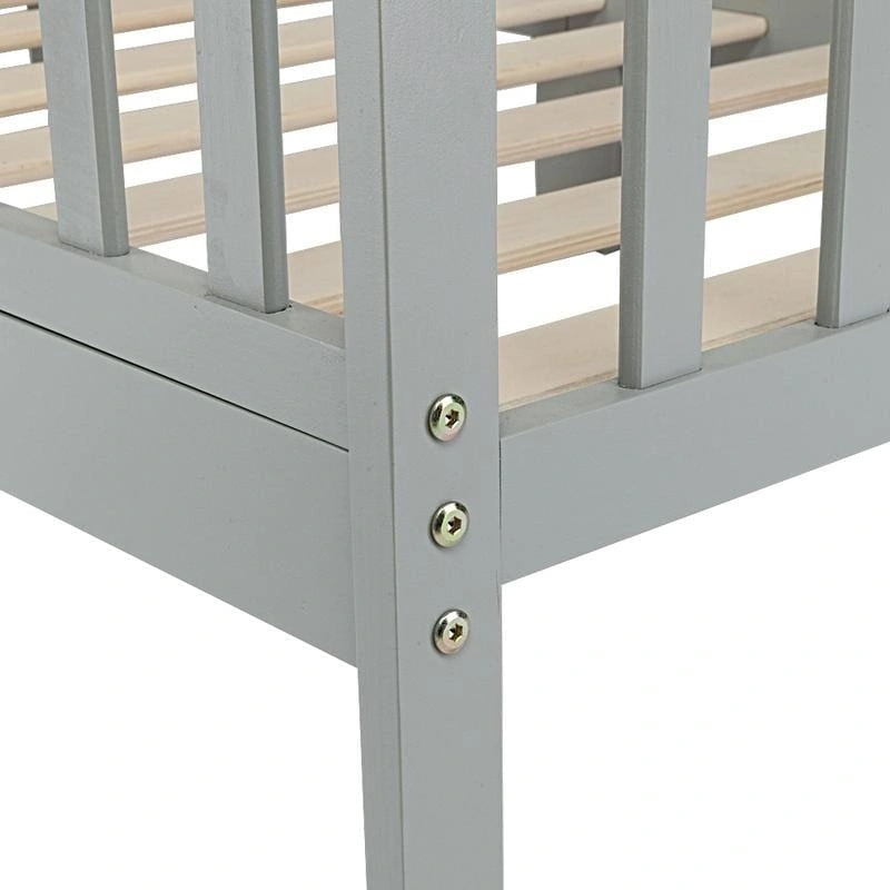 Lit en bois pour bébé et jeune enfant, meubles de chambre d'enfant
