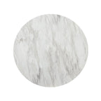 Table haute circulaire Centiar blanc/noir
