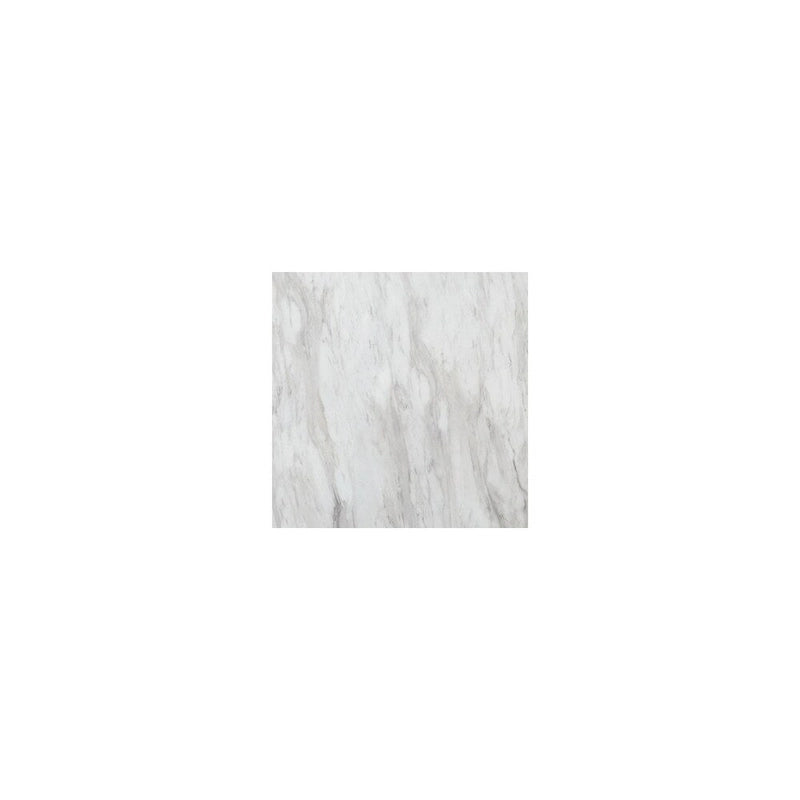 Table haute circulaire Centiar blanc/noir