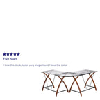 Bureau d'angle en L en verre pour ordinateur avec plateau de clavier coulissant