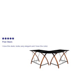 Bureau d'angle en L en verre pour ordinateur avec plateau de clavier coulissant