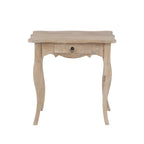 Table d'appoint inachevée en bois de Mindi avec tiroir East at Main - 26 x 18 x 26