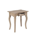 Table d'appoint inachevée en bois de Mindi avec tiroir East at Main - 26 x 18 x 26