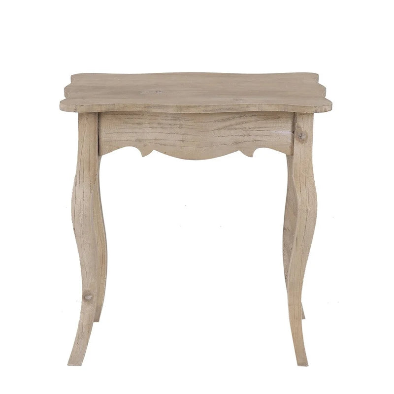 Table d'appoint inachevée en bois de Mindi avec tiroir East at Main - 26 x 18 x 26