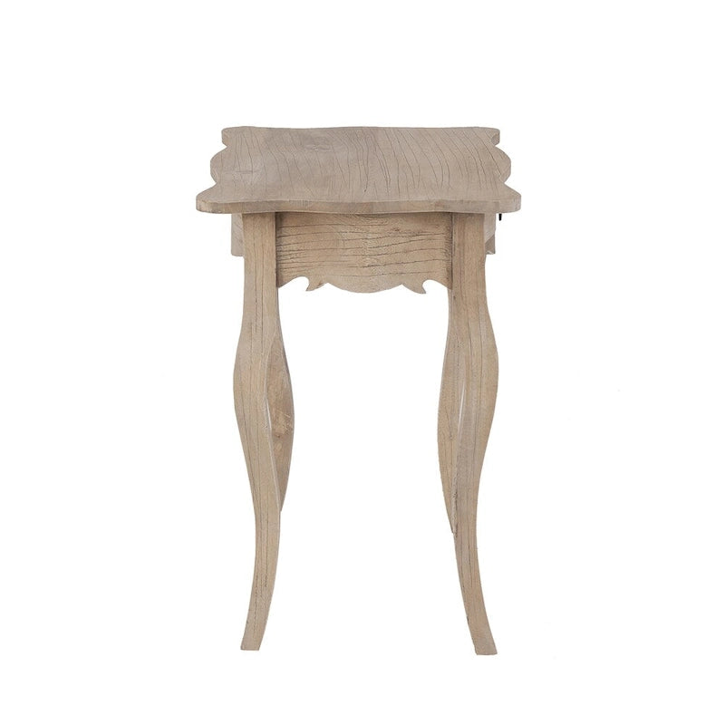 Table d'appoint inachevée en bois de Mindi avec tiroir East at Main - 26 x 18 x 26
