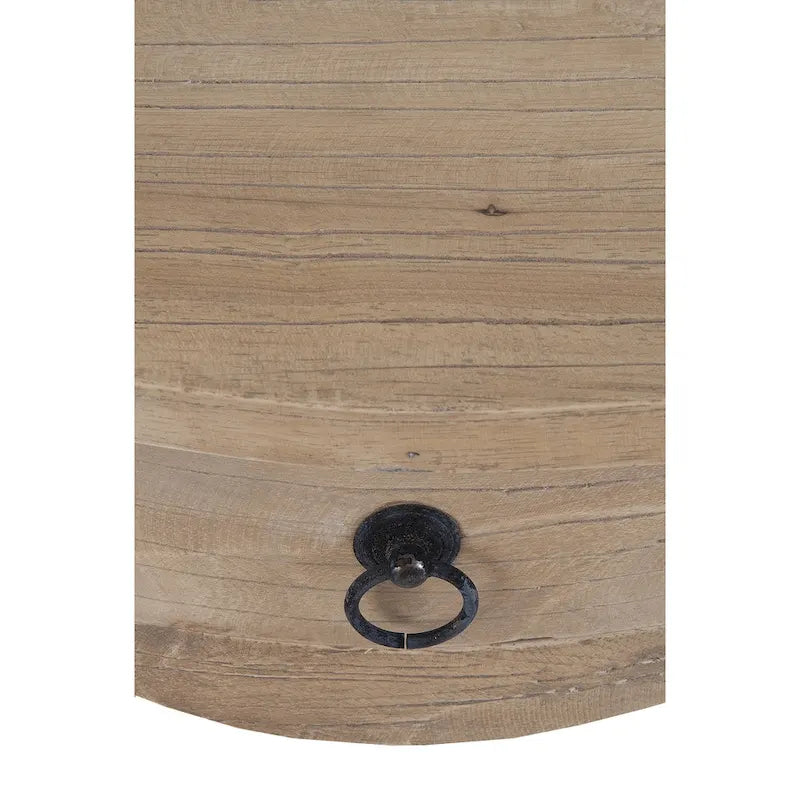 Table d'appoint inachevée en bois de Mindi avec tiroir East at Main - 26 x 18 x 26