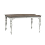 Table à pieds écorce vieillie Magnolia Manor, blanc antique