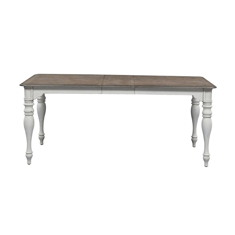 Table à pieds écorce vieillie Magnolia Manor, blanc antique