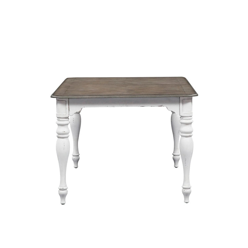 Table à pieds écorce vieillie Magnolia Manor, blanc antique