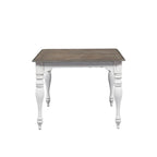 Table à pieds écorce vieillie Magnolia Manor, blanc antique